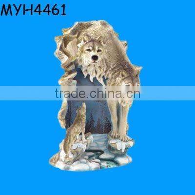 Designer Resin wolf statues