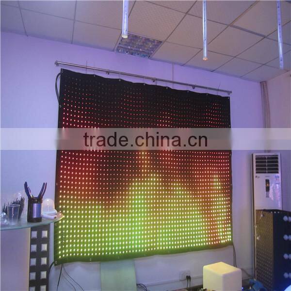 2017 How to make led display black and white curtains