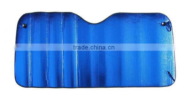 Cheap wholesale custom printed car sunshade portable aluminum car windshield sun shade