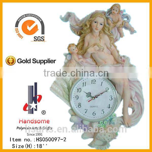 3D Modern Design resin virgin wall clock