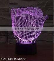 3D optical illusion Halloween pumpkin shape decoration desktop night light