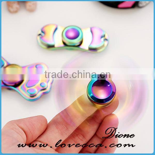 Custom Logo Zinc Alloy Metal Fingertip Gyro Spinner Toys for Kids & Adults