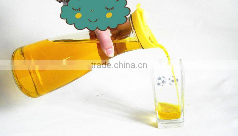 NEW DESIGN wholesale clear glass jar with plastic lid