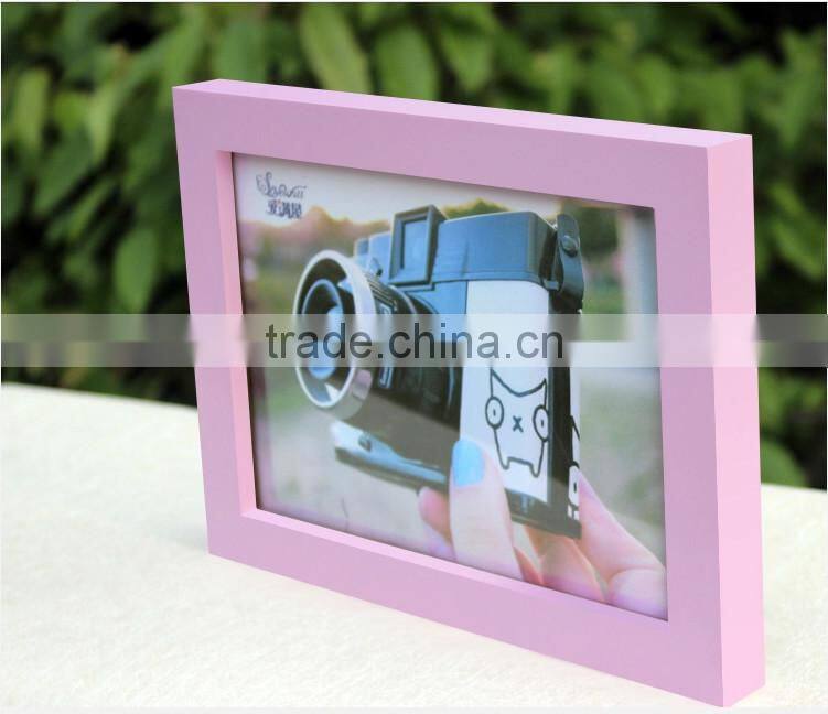 2015 hot sell creative Wooden picture frame for kids