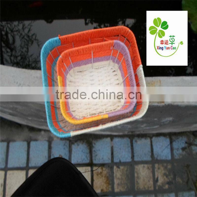 paper string basket handmade factory supply hand made