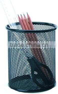 High Quality Office Desk Metal Mesh Decorative Pen Holder