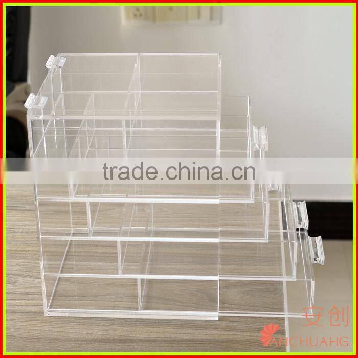 Acrylic makeup storage boxes with 5 drawers
