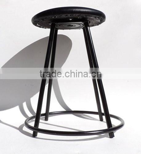 Factory price black color round shape chairs metal frames for office chairs/bar metal chairs