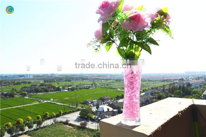 noble factory outlet pink transparent glass vases