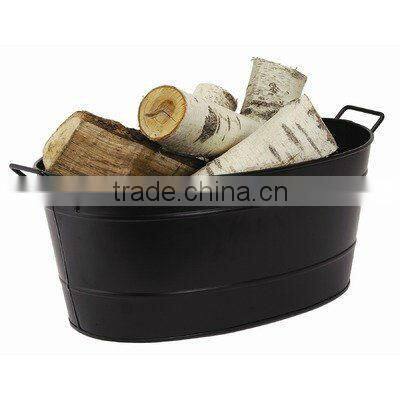 Black Oval Galvanized log holder ( 27 years experiences)