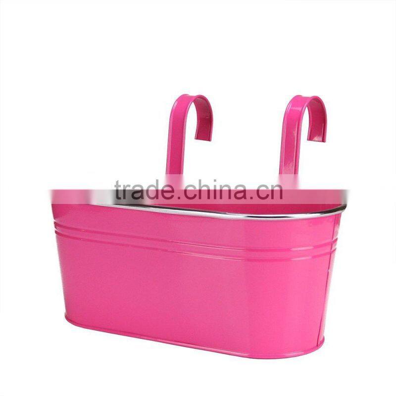 Eco-friendly Colorful Hanging Metal Flower Pot