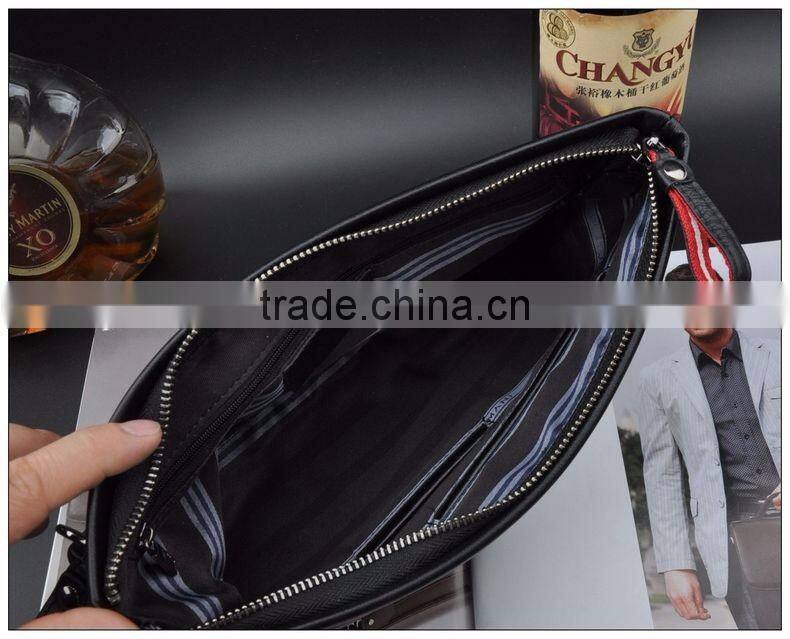 Men's Leather Handbag Genuine Leather Hand Bag Clutch bag top grain leather