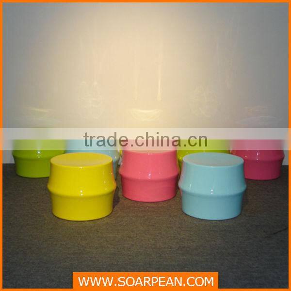 Colorful Bamboo Shape Kid Fiberglass Stool Chair