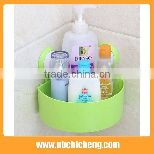 Colors plastic bath corner rack wall mounted storage corner holder