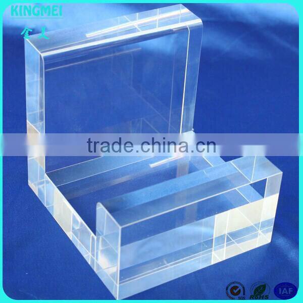 U shape acrylic jewelry display block,crystal wedding ring display block