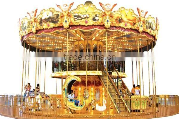 Popular sale carousel horse for sale,amusement park kids carousel ride with high quality