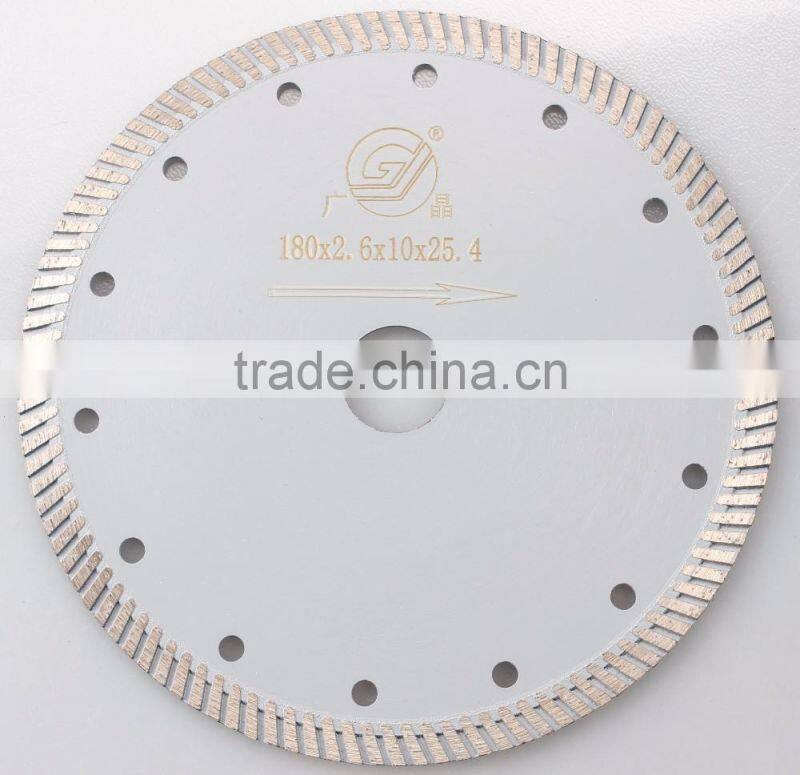 180mm Diamond Turbo Saw Blade Electroplated Marble Blade