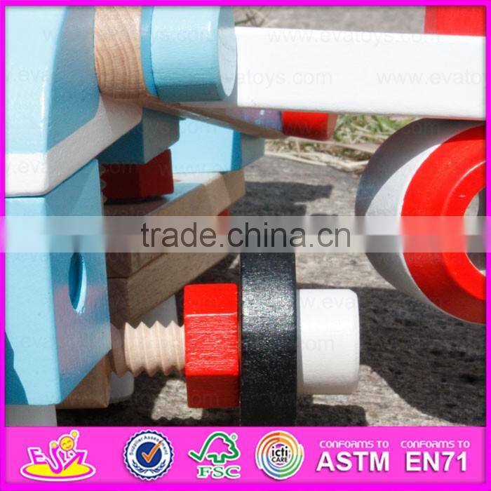 2016 new design kids wooden self assemble toys,fashion children wooden self assemble toys,wooden self assemble toys W03B048