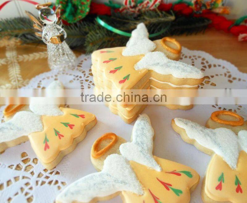 Metal christmas cookie cutters angel cookie cutter embossed,tool shaped cookie cutters