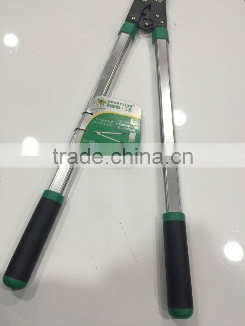 Fixed handle long reach hedge shears, A-alloy good quality gardening shears