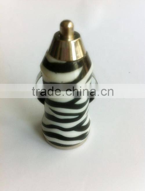 Leopard Print USB Car Charger for iPhone and Samsung