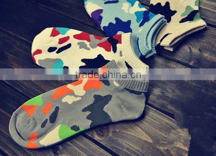 Top Sale Men's Boat Socks Camouflage Socks Customized Fashion Socks