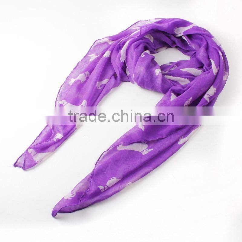 2015 New Fashion 9 Color Animal Print Scarf Cotton Women Scarves