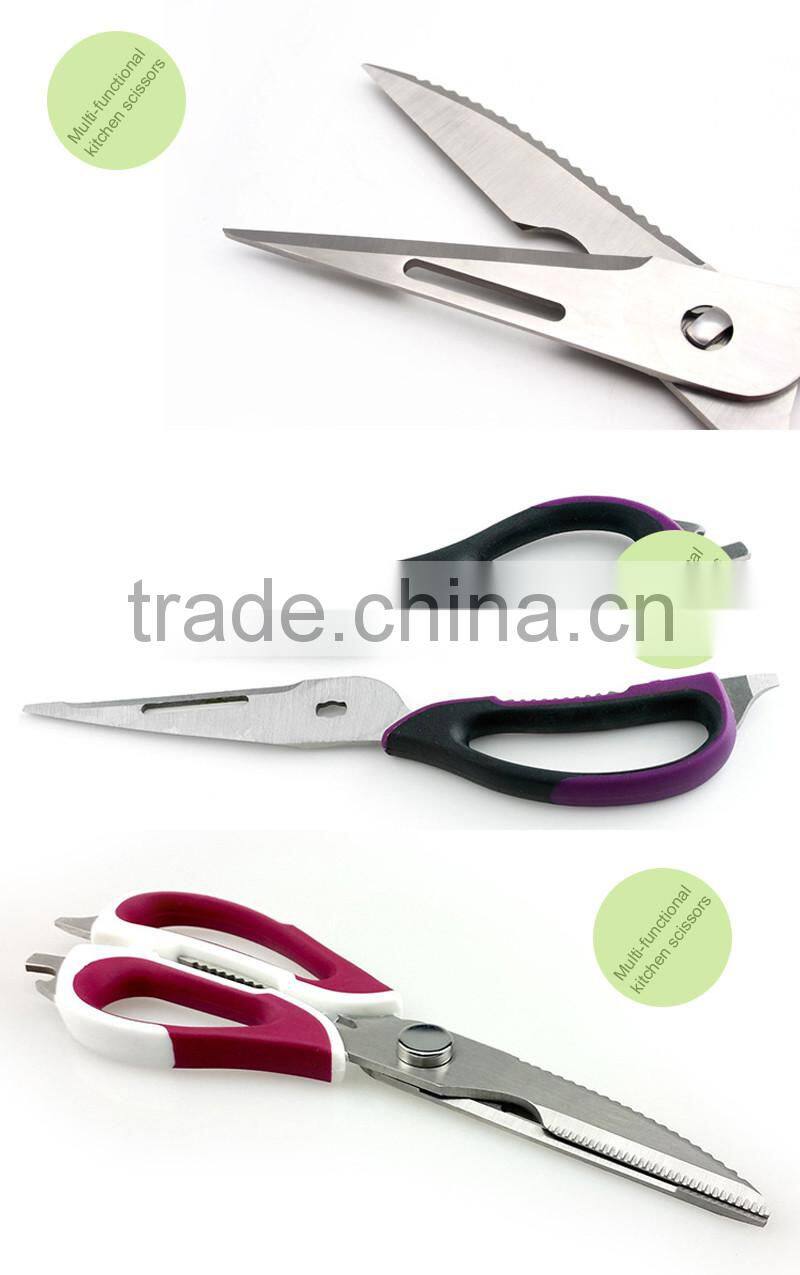 MARX Super Combo Multi Purpose 5 Blade Herb Scissors + Heavy Duty Multifunction Kitchen Shears set for Chicken,Poultry,Fish,Meat