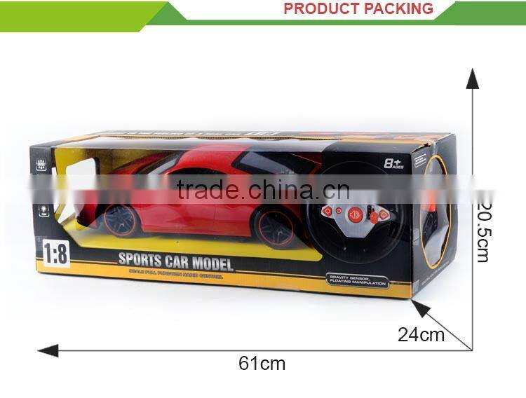 1:8 4CH Gravity sensing steering wheel remote control RC car toys