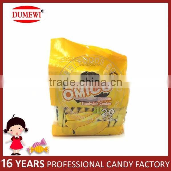 Mini Sandwich Banana Flavor Biscuits Black Biscuits