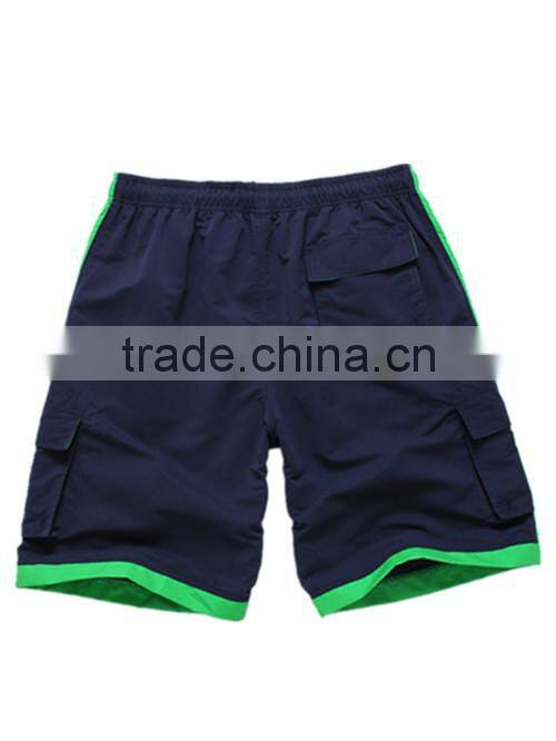 2014 new style mens solid color beach wear swim shorts