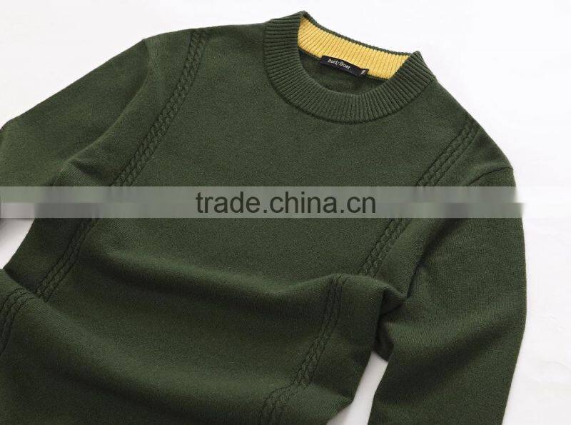 Men's 100% cashmere modern knitting blank sweater