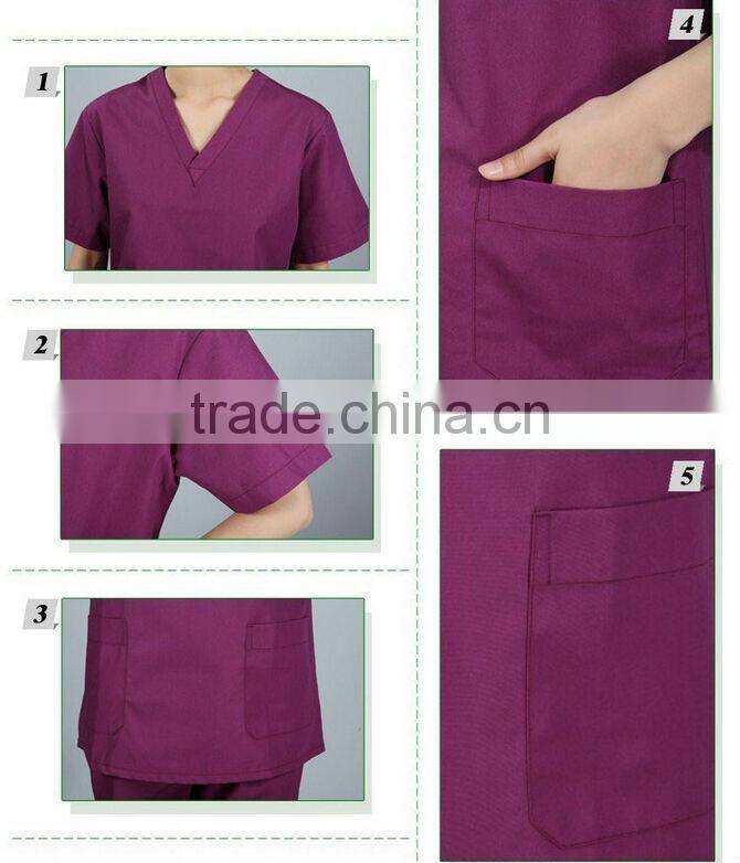 2015 nurse uniform scrubs OEM servise