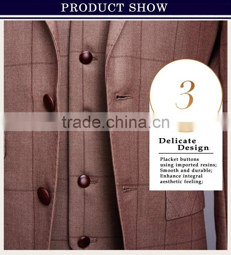 2017 hot sale latest pant coat picture men formal suits with stripe fabric