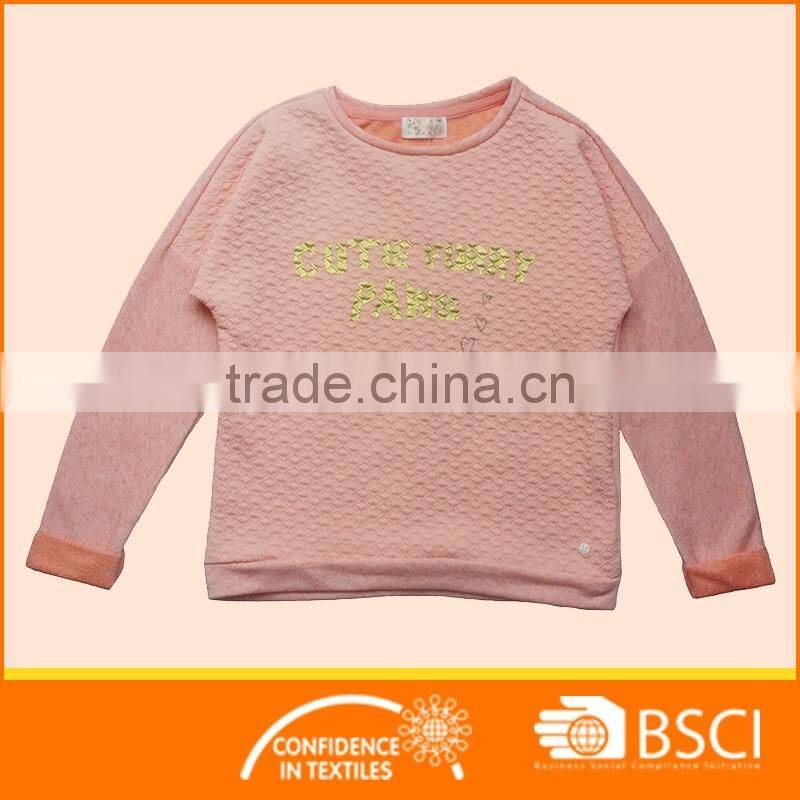 Customized Foil Printed Kids Round Hoodie Sweatshirts