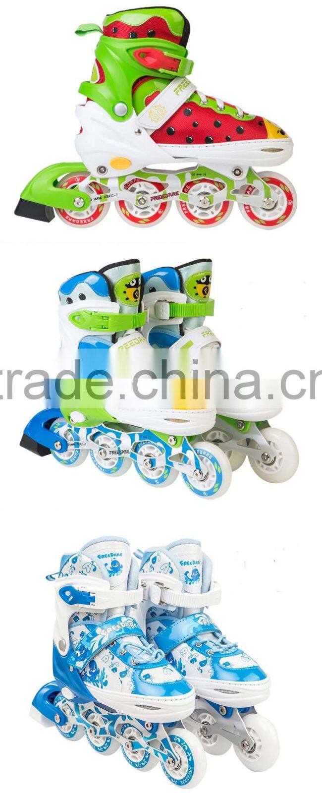 adjustable secure children inline skating wheels roller