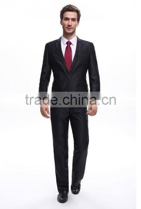 formal black wool coat business suit for man
