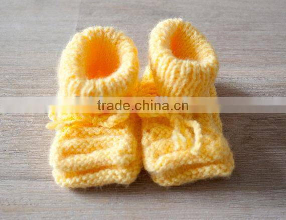 Cute Baby Shoes Crochet Woolen Warm Shoes Winter Infant Toddlers Indoor Knitted Shoes
