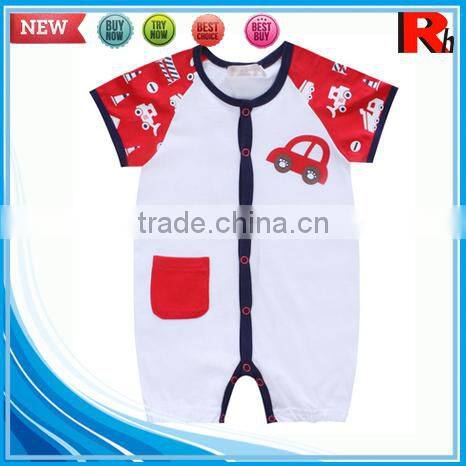 China alibaba short sleeve cotton funny organic importing baby boy clothes from china