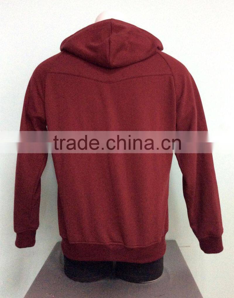 2016 New fashion designs top quality hoodies men athletic matching color long sleeve full zip jackets