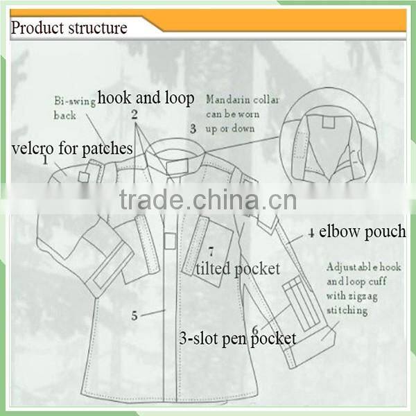 Security protection OEM military clothing