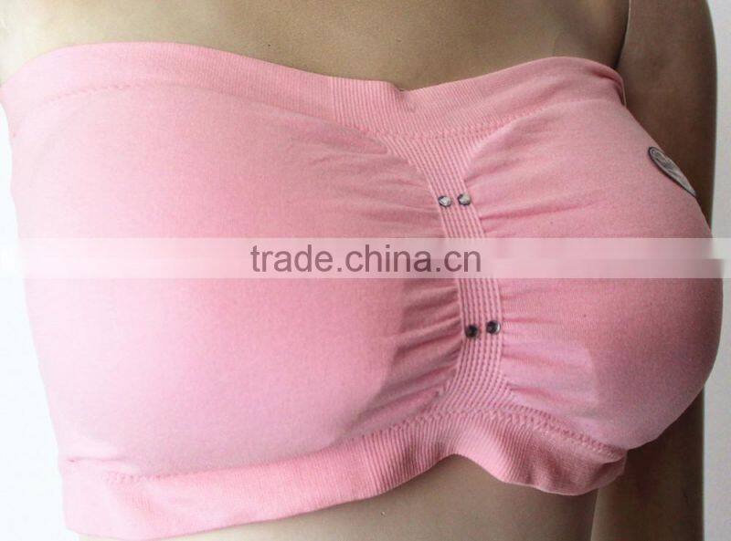 seamless fashion girl tube top