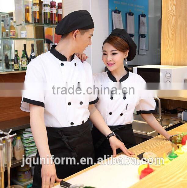 Custom bakery uniforms,polyester/cotton bar chef uniform,restaurant uniforms wholesale