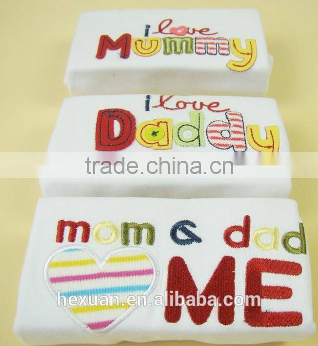 Short-sleeve Baby bodysuit 3 in 1 bag, new born baby gift set,nice baby romper gift set