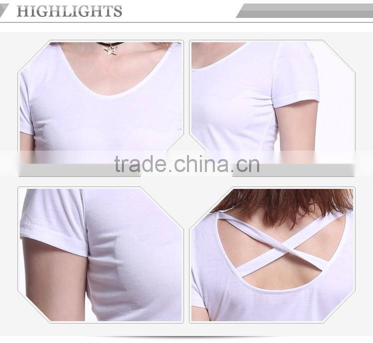 White casual cheap plain white t-shirts,customized t shirt