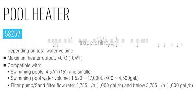 Bestway the gauge pool heater swimming pool