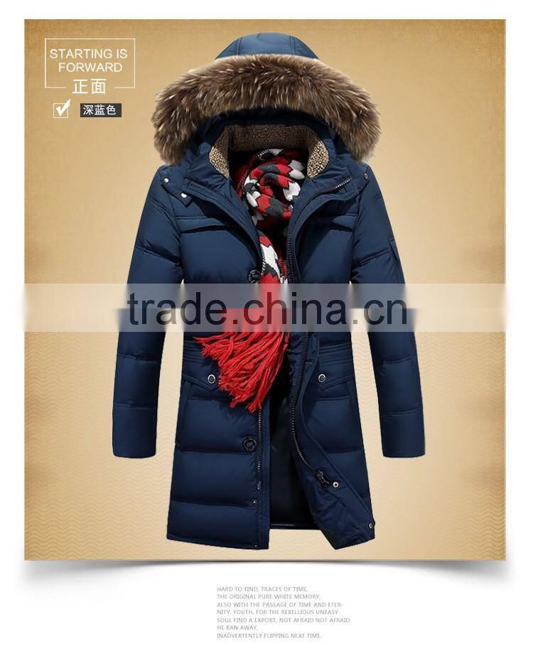 Man business style winter coat Stand-up collar men coats down coat for winter hiking jacket