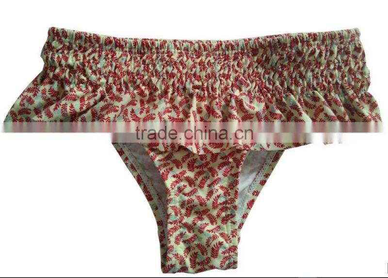 cute girls swimbriefs AOP frills