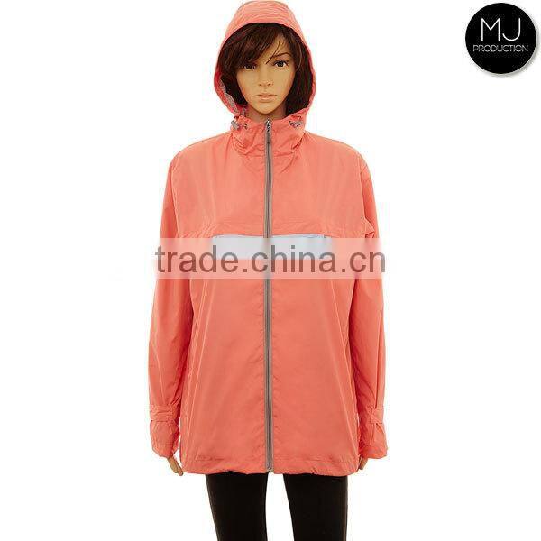 Wholesale Full Zip Custom Pullover Windbreaker Jacket