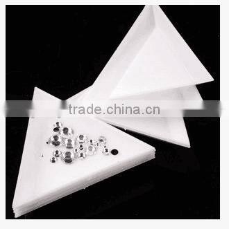 triangle plastic rhinestones plates